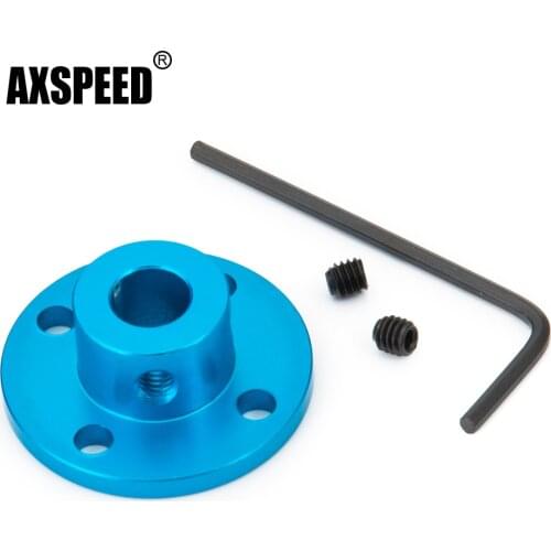 AXSPEED 8mm Alloy Rigid Flange Coupling Motor Guide Shaft Coupler Motor Connector Bearing Fittings for RC Boat Car Toy Model DIY