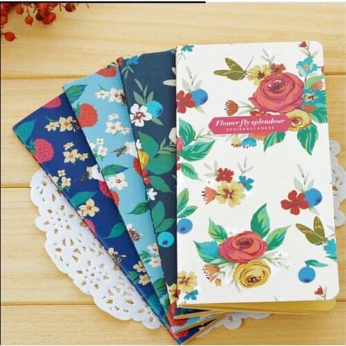 1pcs/lot NEW sweet vintage Garden Flower series Kraft paper Notebook retro DIY Diary fashion Gift notepad