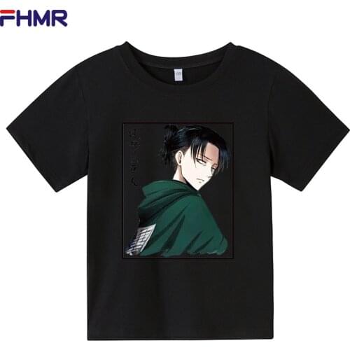Giant Killer Black T Shirt Attack On Titan Homme T-shirt boy Cotton shirt Anime Clothing Harajuku Streetwear Short Sleeve girls
