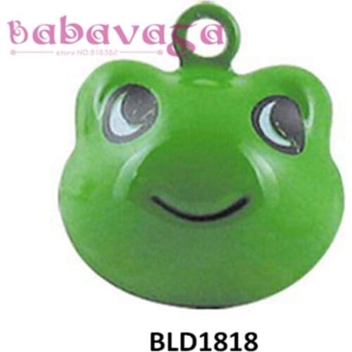 Enamel Copper Cartoon Frog Craft Copper Bell Charms Cat Collars Bell Decoration
