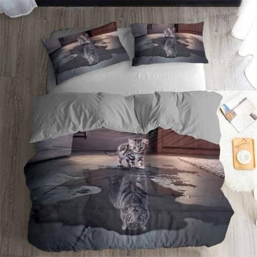 HELENGILI 3D Bedding Set Believe in yourself Print Duvet cover set bedclothes with pillowcase bed set home Textiles