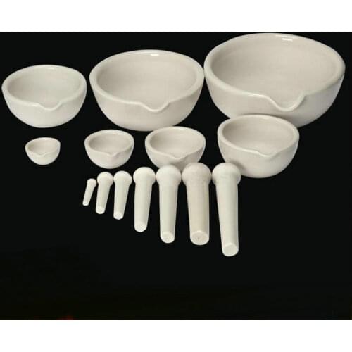 Free shipping 1pc/lot Diameter 60mm/80mm/100mm Laboratory use Porcelain Mortar and Pestle
