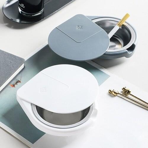 Portable Ashtray Stick-hanging Stainless Steel for Toilet Home Office Simple Cigarette Tools Case Houseware