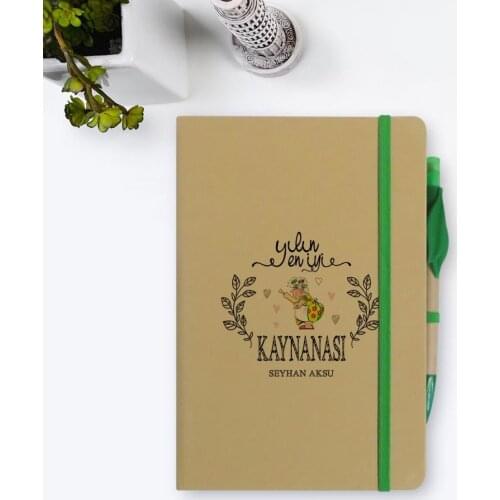 Personalized The Year 'S Best Kaynanası Notebook and Seeded Pen Gift Set