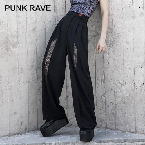 Женские брюки слаксы PUNK RAVE China At AliExpress