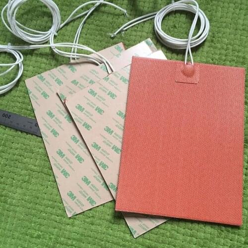 Electric heated silicone heater element film heated Elettrico gomma di silicone letto riscaldamento 300mmx300mm 500w 120v