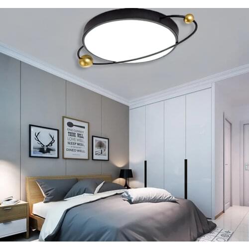 Modern style ring led bedroom ceiling lamp living room lighting lamp study lighting factory direct sales
