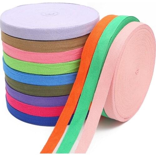 5Meter 2cm Multi Color Herringbone Tape Ribbons 100% Cotton Woven Ribbon Sewing Overlock Cloth Strap Belt DIY Accessories