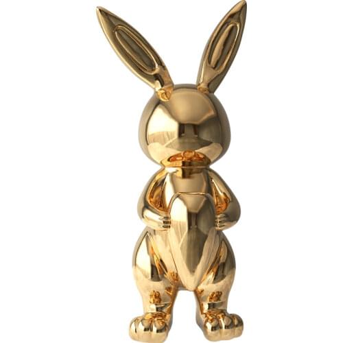 Rabbit Flower Arrangement Ornaments light luxury living room TV cabinet home accessories move to new house gift giving crafts
