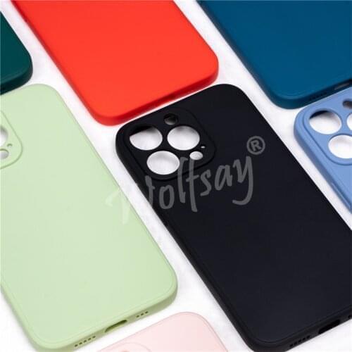Candy Case For iPhone 13 Pro Case Bumper Soft Solid Color Liquid Full Cover Phone Case For iPhone 13 Pro Cover For iPhone 13 Pro