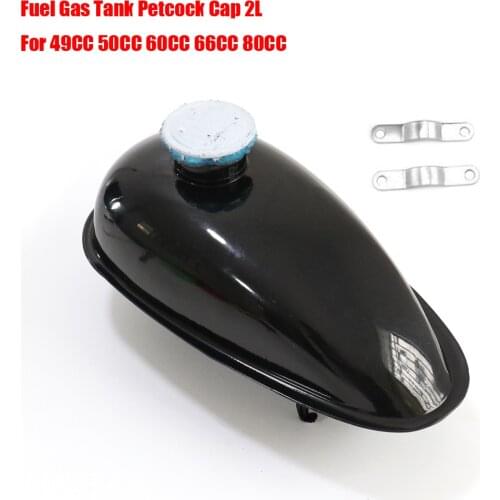 Motorcycle Parts Fuel Gas Tank Petcock Cap 2L For 49CC 50CC 60CC 66CC 80CC Motorized Bike Good Quality New