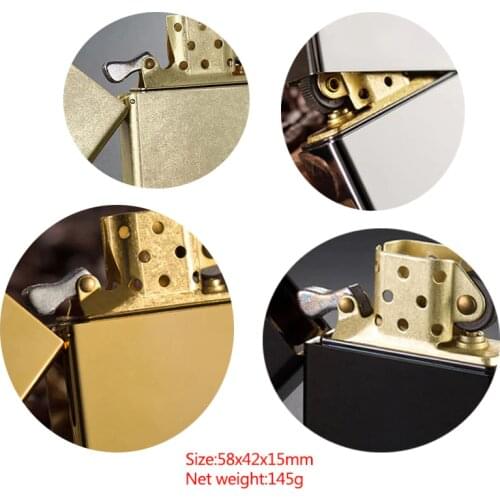 Lighter Armor Windproof Kerosene Battle Shield Knurled Retro Vintage Mens Lighters Tide Gift Men