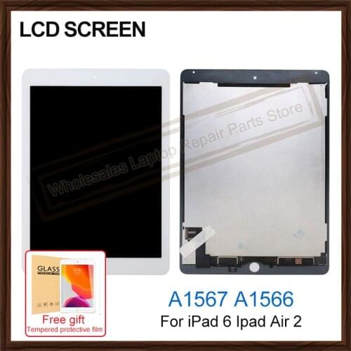 9.7" LCD Screen For Apple iPad 6 Ipad Air 2 A1567 A1566 LCD Touch Screen Dispaly Digitizer Assembly Replacement