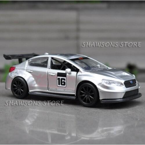 1:32 Diecast Car Model Toys Jada Subaru WRX STI 2016 Pull Back Miniature Replica