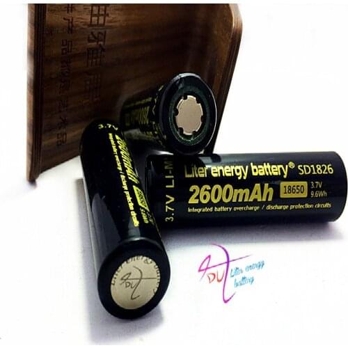 10 Pcs/lot New Original 18650 Wholesale 100% Authentic Liter Energy Battery 18650 3.7V 2600MAH Li-ion Battery for tablet pc inch