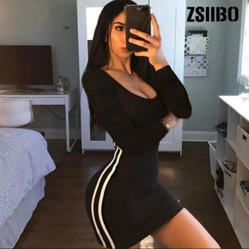 2021CC Fashion Dress womens clothing womens summer bandage dress Long sleeve Women for night party Sexy