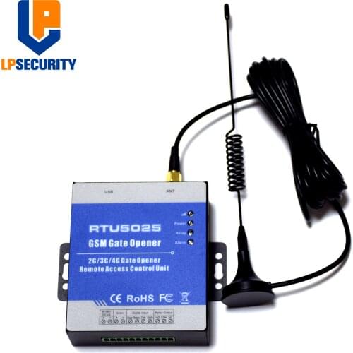 2G 3G 4G version GPRS/GSM Gate Opener for door Gate/Barrier/Shutter/Garage access remote switch on off up to 999 users(RTU5025)