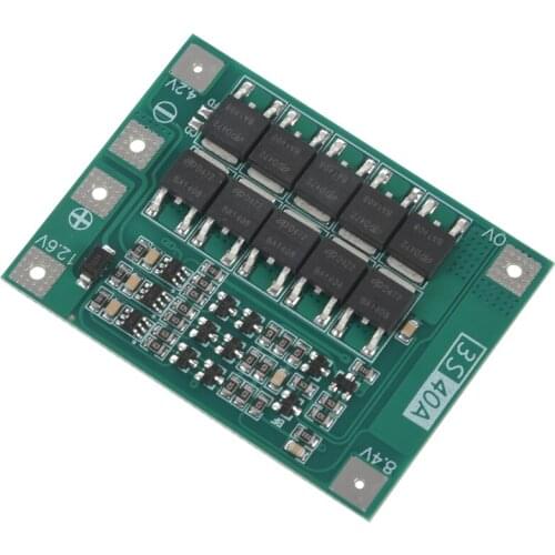 3S 40A Bms 11.1V 12.6V 18650 Lithium Battery Protection Board with Balanced Version for Drill 40A Current