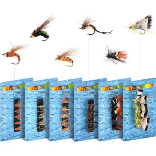 5PCS Bionic Weed Dry Fly Funnel Rainbow Trout Bass Perch Fly Fishing Flies Lures soft plastic worms crank bait