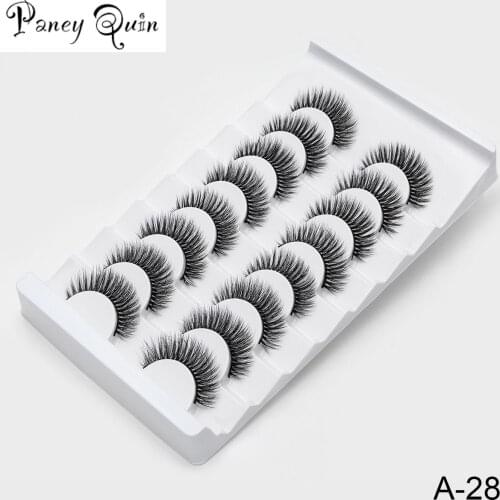 8pairs/Set 3D Mink Lashes Natural False Eyelashes Dramatic Volume Fake Lashes Makeup Eyelash Extension Silk Eyelashes Wholesale