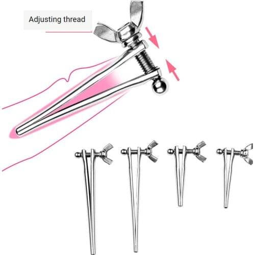 Metal Adjustable Horse Eye Dilator Urethral Stick Male Masturbation Device SM Alternative Stimulating Penis Insert Sex Toys