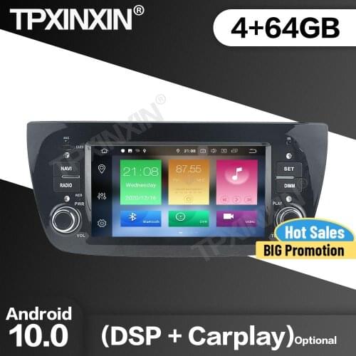 64GB Car Radio 2 Din Stereo Receiver Android10 For FIAT DOBLO 2010 2011 2012 2013 2014 2015 Gps Navi Multimedia Player Head Unit