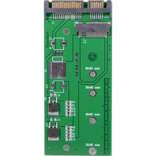 CY M.2 NGFF PCI-E 2 Lane SSD to 7mm 2.5" SATA 22pin Hard Disk Case PCBA for X240S Y410P Y510P E431 E531