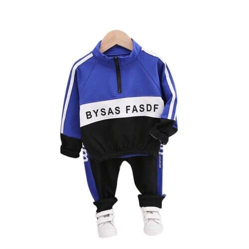 Autumn Children Kids Clothes Infant Letters Sports T Shirt Pants 2Pcs/sets Baby Boys Girl Cotton Suit Toddler Leisure Tracksuits
