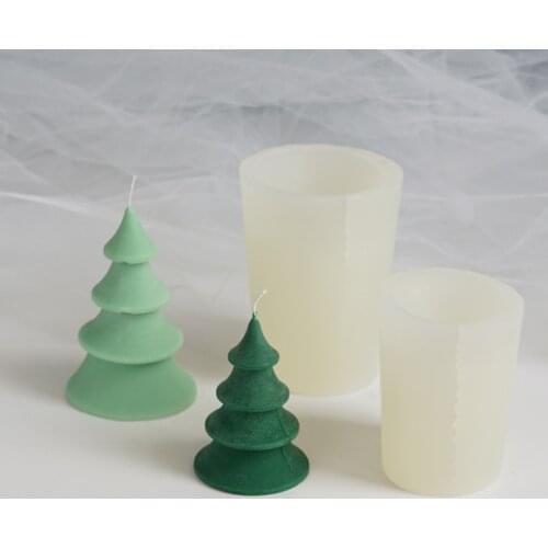 DIY Tree Shaped Silicone Mold Small Tree Mold Candle Mold Aroma Candle Making Supplies Plaster Mold