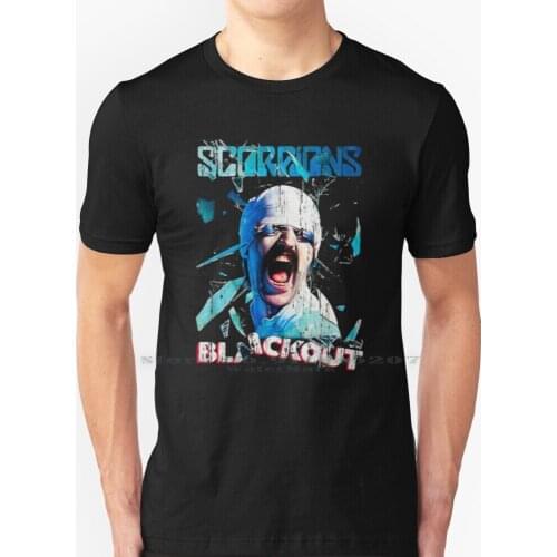 Scorpions T - Shirtscorpions Blackout T Shirt 100% Pure Cotton Scorpions T Shirtscorpions Blackout Scorpions Klaus Meine The