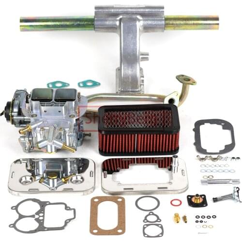 SherryBerg 38/38 DGES Carburetor Car Carb + Air filter (65mm) Cleaner + Manifold + Gasket kits For VW Bug Weber EMPI Solex Fajs