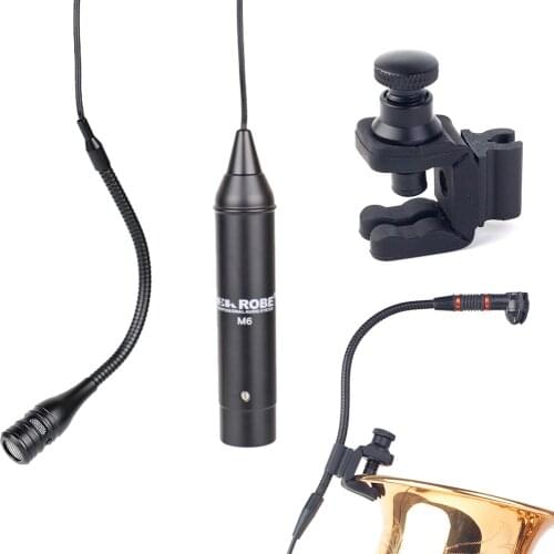 Cardioid Condenser Microphone System Clip on Musical Instruments for Saxophone Trumpet Sax Horn Tuba flute Clarinet Pipe violin