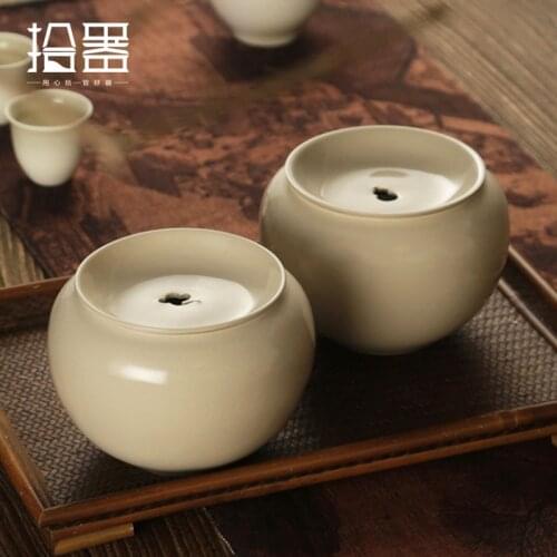 Plant ash Jianshui ceramic tea washing teapot water cup with cover Japanese household cup tea set pot bearing dry bubble table s