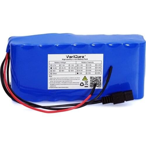 VariCore 14.8V 10Ah 18650 li-ion battery pack night fishing lamp heater miners lamp amplifier battery with 16.8V BMS