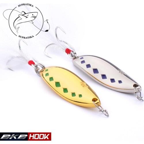 Metal Bait Sequins Sea Fishing Lure With Feather Hook 10G/15G/20G/50mm Isca Artificial Paillette Spoon Spinner Wire Bait Pesca
