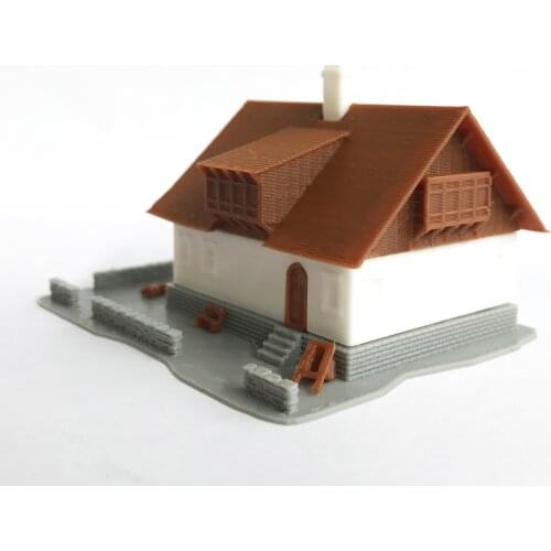 Outland Models Alpine Mountain Style Farm House Z Scale 1:220 Train Layout