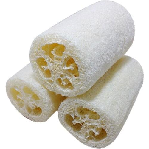 NEW Natural Healthy Loofah Bath Shower Wash Body Pot Bowl Sponge Scrubber Spa bathroom accessories Bath Body Shower Sponge