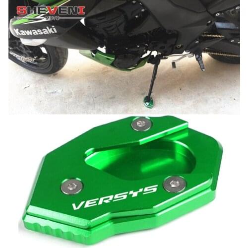 New Motorcycle Accessories For KAWASAKI Versys 300 VERSYS X300 versys X250 CNC Stand Side Extension Kickstand Expand Enlarge Pad