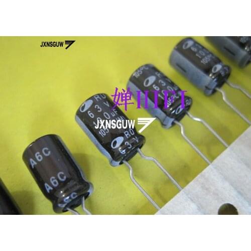 20PCS Original SAMWHA RD 63V100UF 8X11.5MM Dark brown Aluminum electrolytic capacitors 100uF/63v 105 degrees 100UF 63V