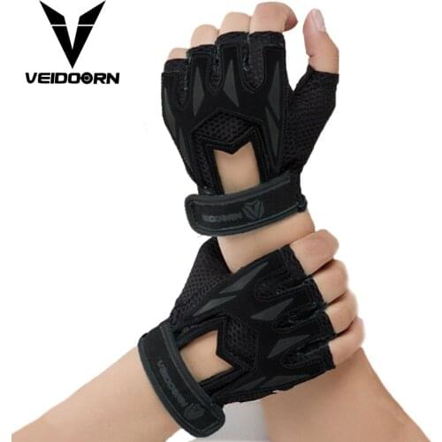 Veidoorn Professional Weight Lifting Gym Gloves Breathable Exercise Training Sport Gloves Fitness Cycling Workout Women Men Gril
