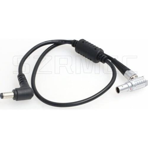 Right Angle DC 5.5X 2.5mm Barrel to Right Angle 0B 2 Pin Male Power Cable for ARRI Red Camera Teradek Bond Bolt Cube SmallHD