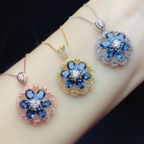 Pink Topaz Natural And Real PinkTopaz pendant Necklace Natural real Topaz 925 sterling silver Pendant