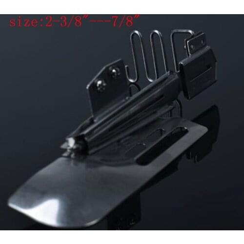 DAYU 104 K712NA(B) folder TAPE SIZE 2-3/8"---7/8" double wrap hemmer Used for 2 or 3 needle cover stitch machine folder