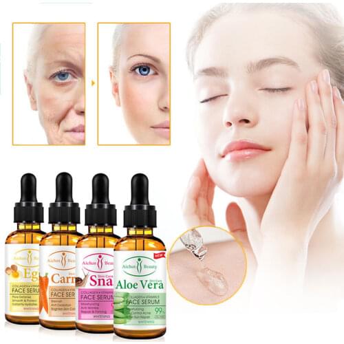 Face Serum Moisturizing Brighten Anti-aging Repair Nourish Tightening Pore Anti-drying Collagen Vitamin Beauty Skin Care 30ml