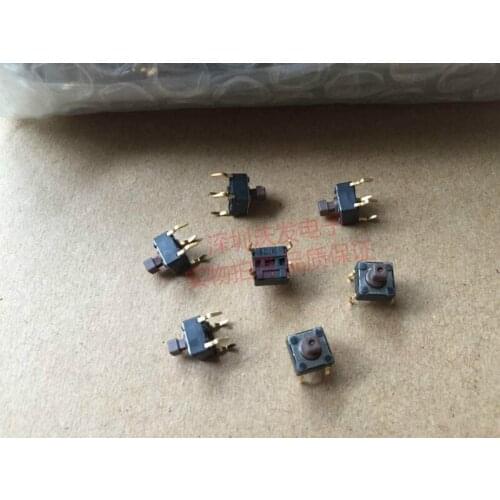 Taiwan Yuanda DIP DTS-644N-V Tact Switch 6*6*7.3mm Fretting Square Head Gold Plated Feet