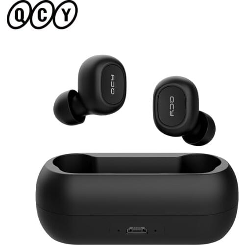 ORIGINAL QCY T1C TWS Earphone Bluetooth V5.0 Wireless Headphones Bluetooth Earphones 3D Stereo Sound Earbuds Dual Microphone