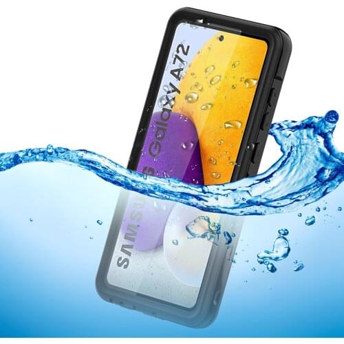 Waterproof Protective Case For Samsung Galaxy A72 5G Swimming Diving Super Light Floating Phone Cover PC+TPU Shellbox Cases
