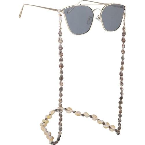 6 Styles Womens Glasses Chain Shell Conch Sunglasses Reading Holder Neck Strap Rope Necklace Eyeglass Glasses Lanyard