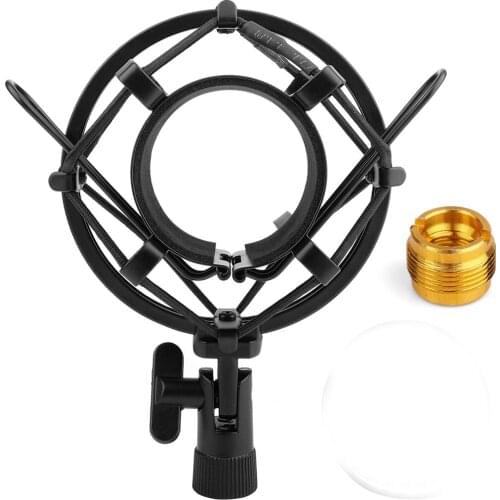 4.5cm Black Spider Large Diameter Condenser Mic Shock Mount Holder Vibration Cradle for Black Spider Large Diameter Condenser