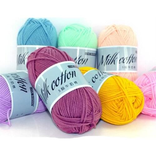 4pcs 200g Warmth Milk Cotton Baby Wool Yarn Sewing Hand Knitting Yarn Knit Blanket Yarn Hats Scarves Crochet Thread FZ385